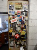 *Wall Mounted Pegboard Containing Various LED Ligh