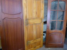 Three Internal Wood Door Including on Glazed