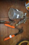 Spray Gun, Rivet Gun and Tin Snips