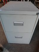 *Two Drawer Metal Filing Cabinet