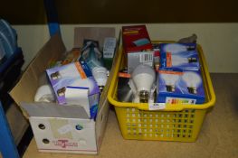 Two Boxes of Light Bulbs