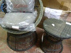 *Wicker Garden Chair and Table