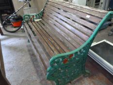 Metal Framed Garden Bench