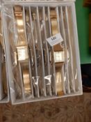 Box Containing 10 Yellow Metal Gents Wristwatches