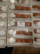 Box Containing 10 Ladies Fashion Watches with Tan