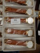 Box Containing 10 Ladies Fashion Watches with Tan