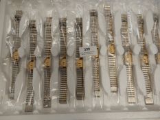 Ten Ladies Fashion Watches with Bimetal Straps