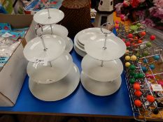 3x Three Teir Cake Stands
