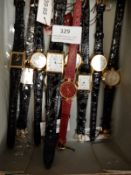 Box Containing Ladies Fashion Watches with Faux Le