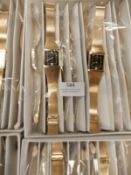 Box Containing 10 Yellow Metal Gents Wristwatches