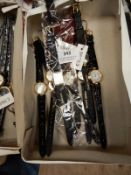 Box Containing 10 Ladies Fashion Watches