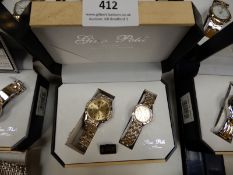 Presentation Box Containing Ladies & Gents Matchin