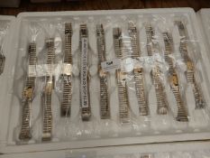 Ten Ladies Fashion Watches with Bimetal Straps