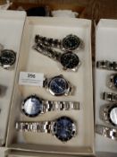 Box Containing 5 Gents Watches with Stainless Stee