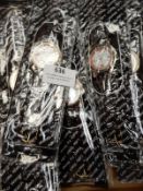 Box Containing 10 Wristwatches with Roulette Wheel