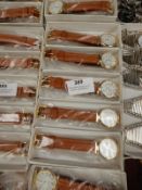 Box Containing 10 Ladies Fashion Watches with Tan