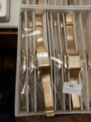 Box Containing 10 Yellow Metal Gents Wristwatches