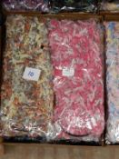 Ten Fuzz Scarves (Various Colours and Shades)