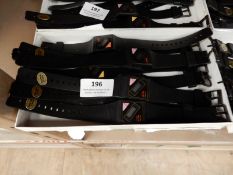 Box Containing Ten Hollywood SS Auto Calendar Digital Watches