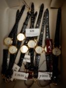 Box Containing Ladies Fashion Watches with Faux Le