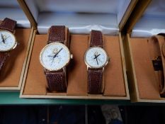 Two Sets of Ladies & Gents Matching Watches In Pre