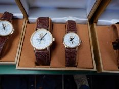 Two Sets of Ladies & Gents Matching Watches In Pre