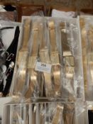 Box Containing 10 Yellow Metal Fashion Watches