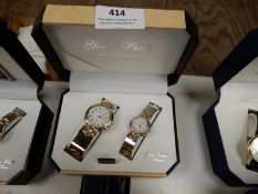 Presentation Box Containing Ladies & Gents Matchin