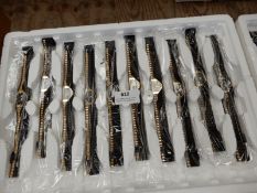 Ten Ladies Fashion Watches with Bimetal Straps