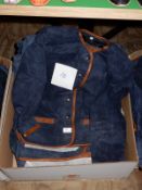 Ten Ladies Alpine Style Suede Jackets (Blue)