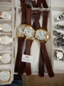 Box Containing 5 Large Faced Fashion Watches with