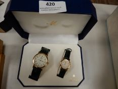 Presentation Box Containing Ladies & Gents Matchin