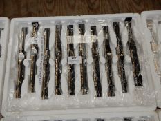 Ten Ladies Fashion Watches with Bimetal Straps