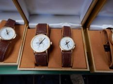 Two Sets of Ladies & Gents Matching Watches In Pre