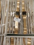Box Containing 10 Yellow Metal Gents Wristwatches