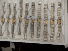 Ten Ladies Fashion Watches with Bimetal Straps