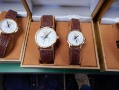 Two Sets of Ladies & Gents Matching Watches In Pre