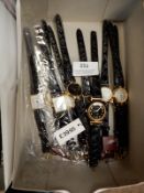 Box Containing Ladies Fashion Watches with Faux Le