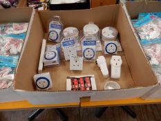 Assorted 24 Hour Time Clocks and Smoke Alarms