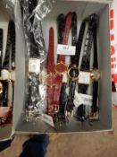 Box Containing Ladies Fashion Watches with Faux Le