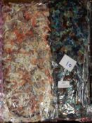 Ten Fuzz Scarves (Various Colours and Shades)