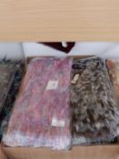 Ten Fuzz Scarves (Various Colours and Shades)