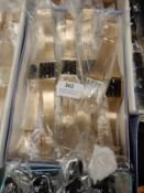 Box Containing 10 Yellow Metal Watches