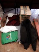 Assorted Clothing Items Including New Bomber Jacke