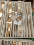 Box Containing 10 Yellow Metal Gents Wristwatches