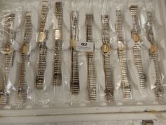 Ten Ladies Fashion Watches with Bimetal Straps