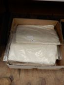 Ten Cream Fleece Scarves