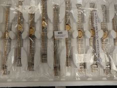 Ten Ladies Fashion Watches with Bimetal Straps