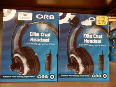 Four Orb Elite Chat Headsets (Compatible with PS4)