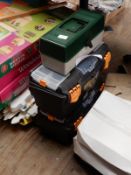 Three Plastic Toolboxes